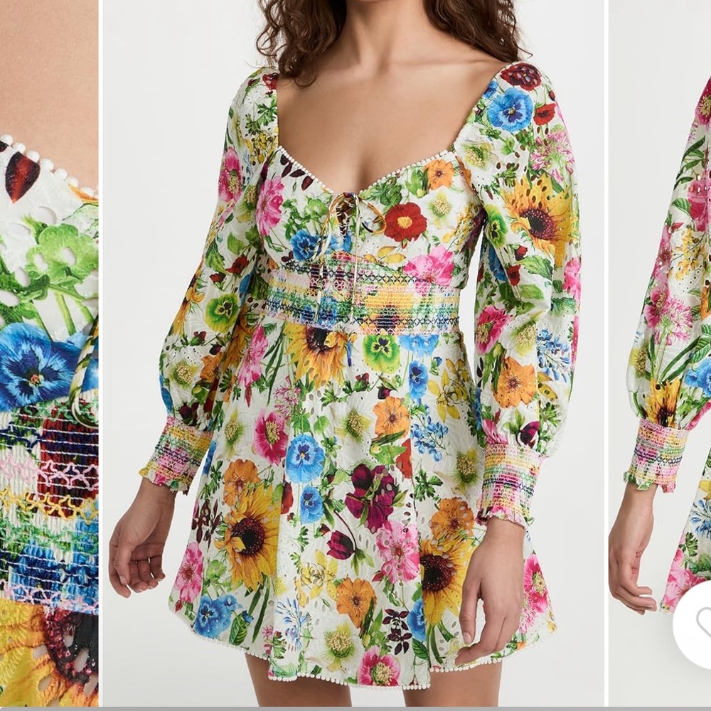 Alice + Olivia Floral Mini Dress